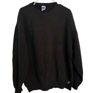 Vintage 90s Faded Black Crewneck Sweatshirt Men’s‎ XL